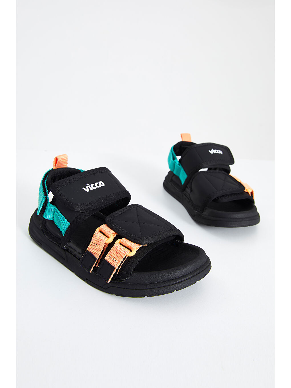 Juju Hafif Erkek Çocuk Siyah Sandalet-1