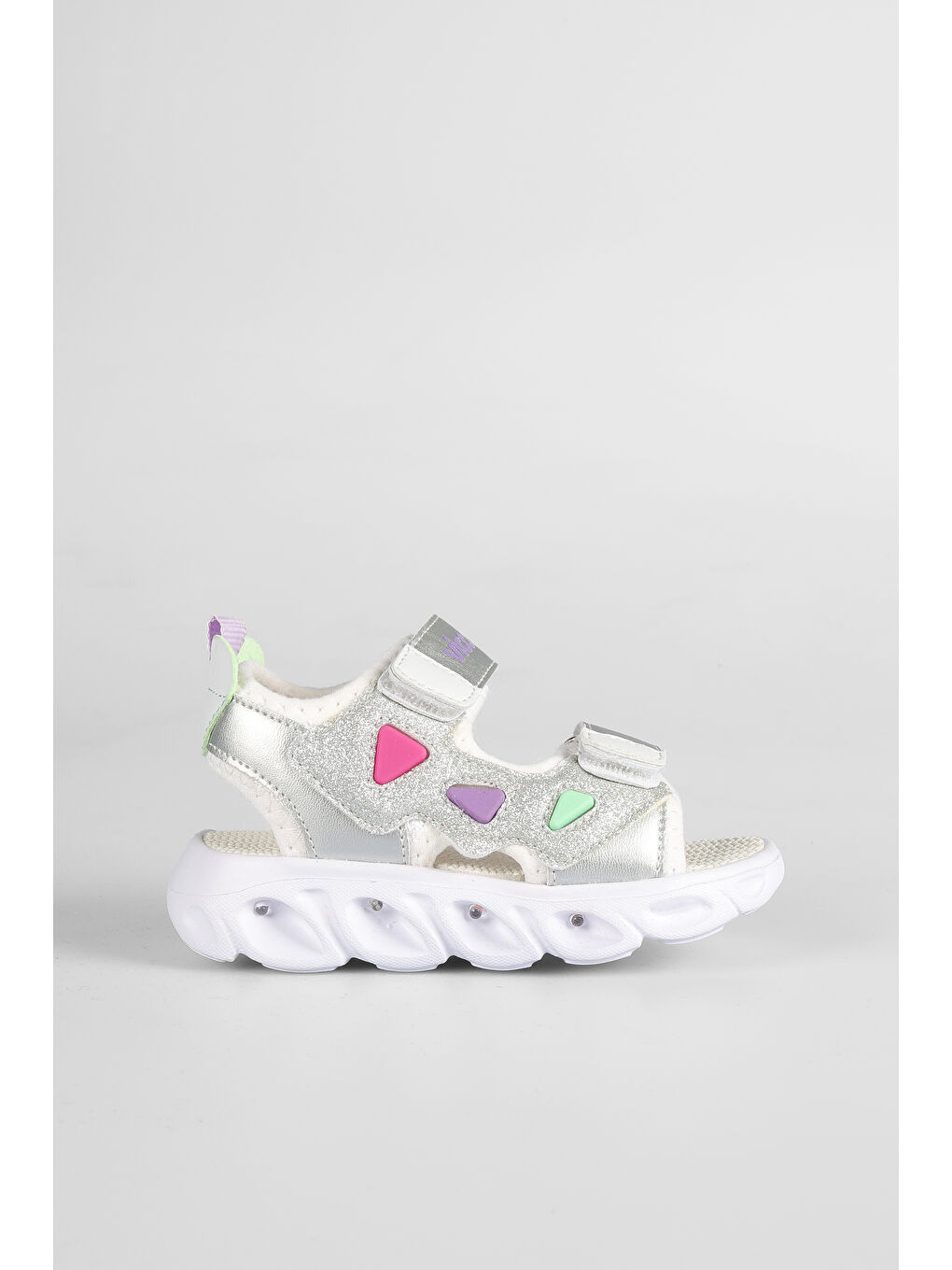 Hilda Işıklı Kız Bebek Beyaz Sandalet