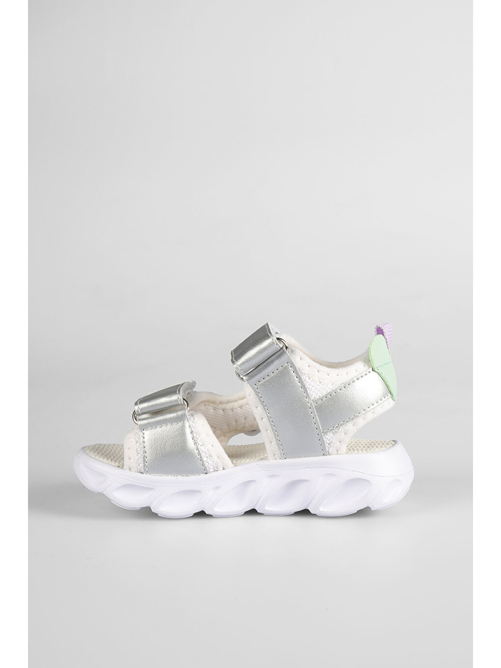 Hilda Işıklı Kız Bebek Beyaz Sandalet-3