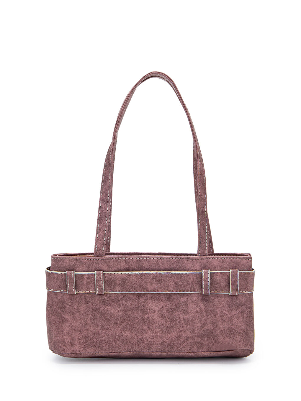 Kemer Detaylı Kadın Kol Çanta Birdy Mürdüm-2