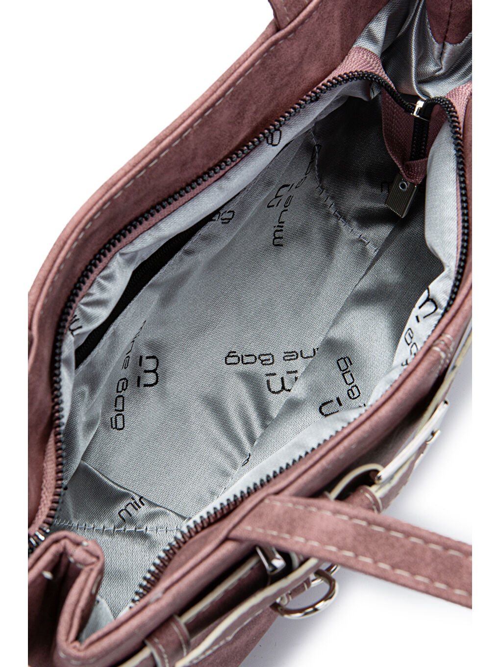 Kemer Detaylı Kadın Kol Çanta Birdy Mürdüm-3