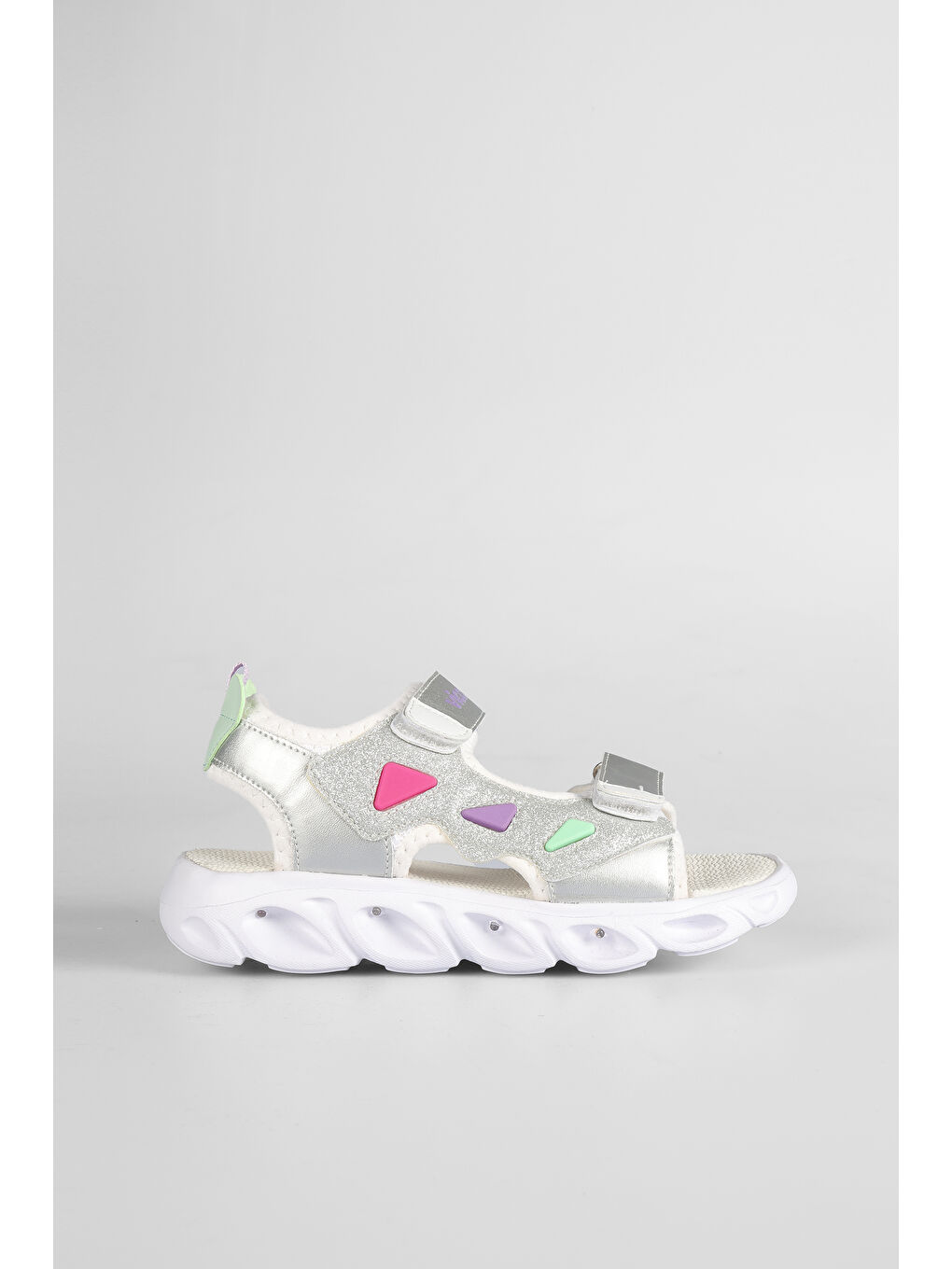 Hilda Işıklı Kız Okul Öncesi Beyaz Sandalet