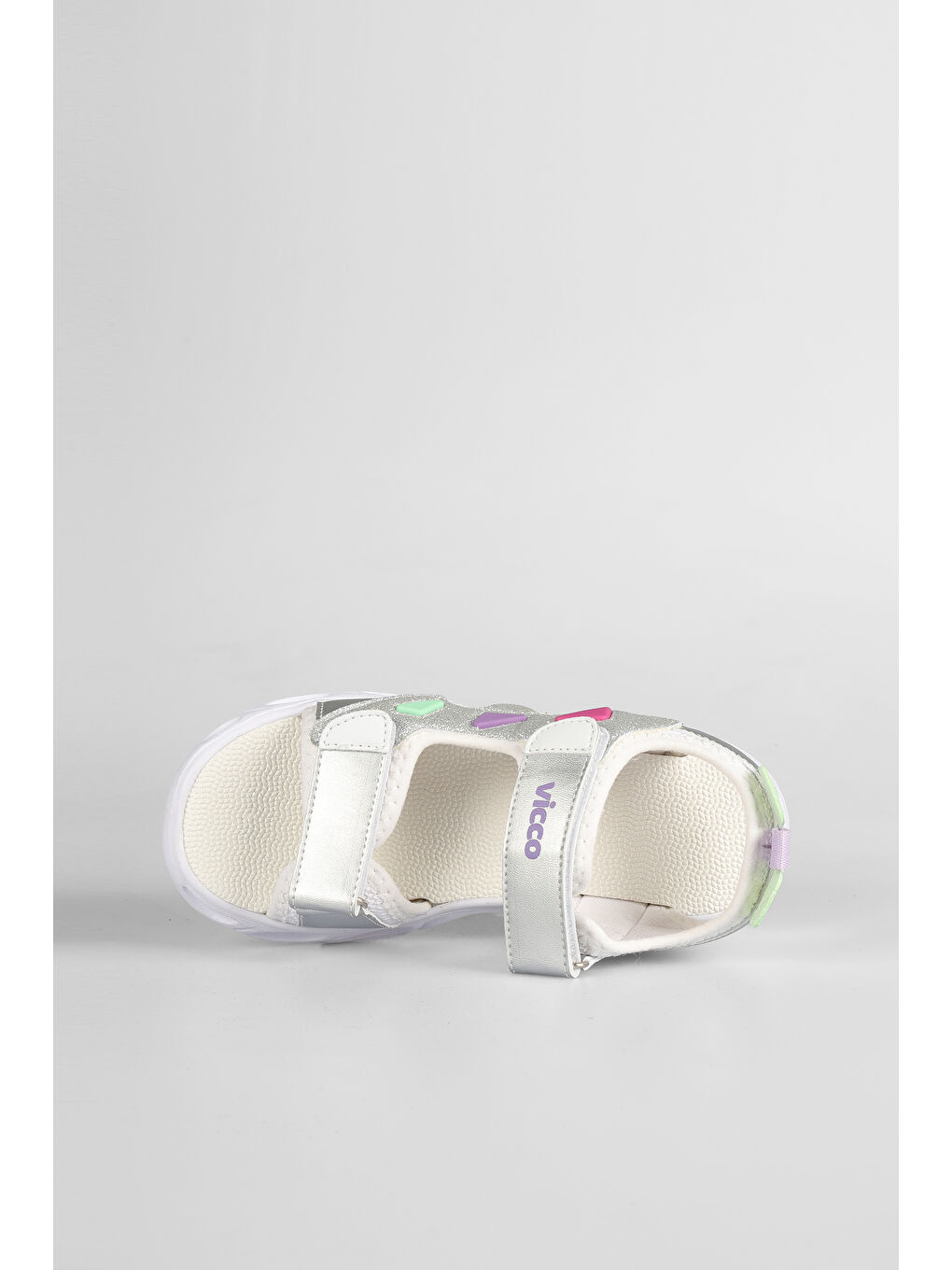 Hilda Işıklı Kız Okul Öncesi Beyaz Sandalet-3