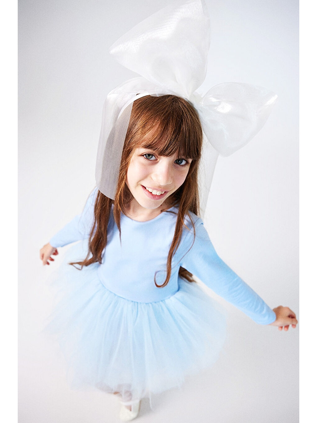 Mavi Tütü Etekli Kız Çocuk Balerin Elbise - Miranda-2