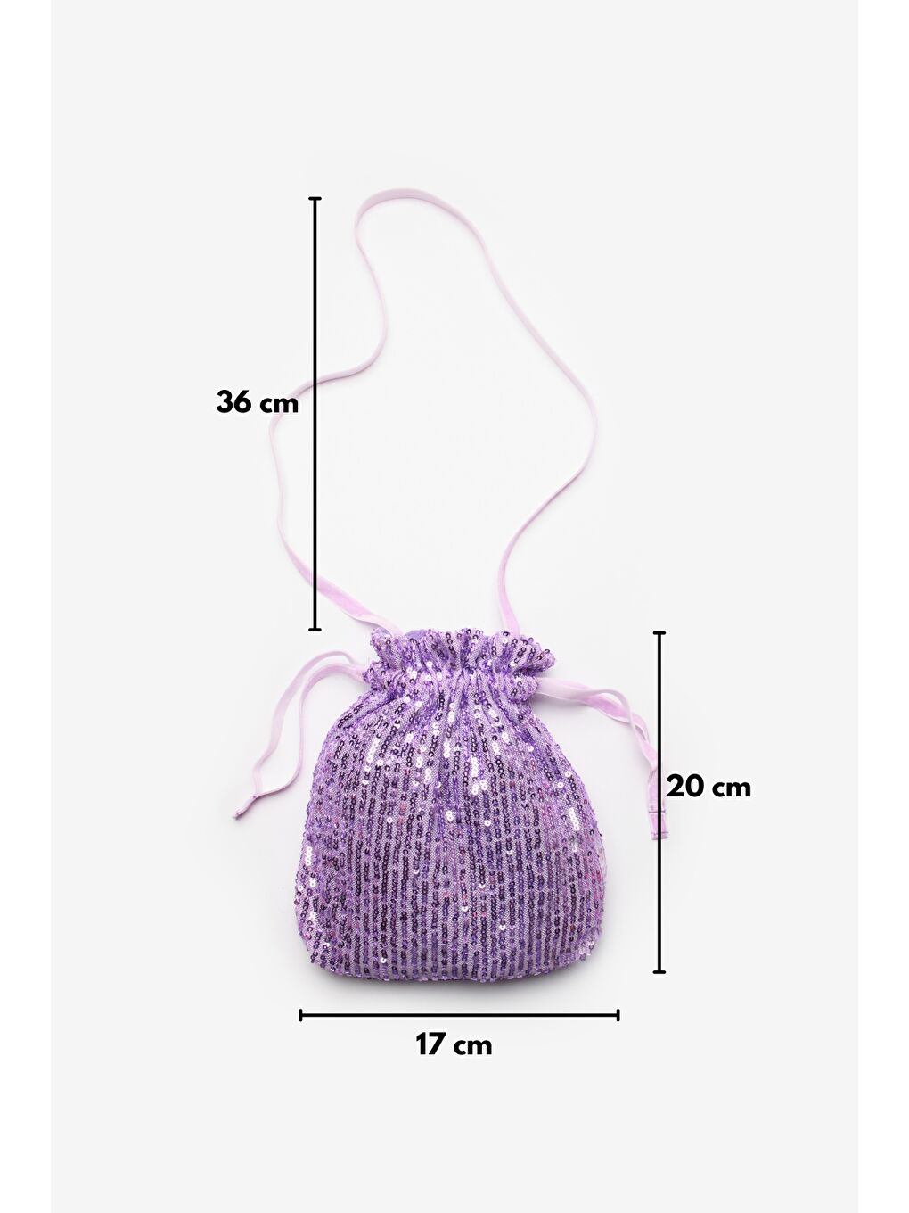 Lila Sıralı Pullu Kız Çocuk Çanta-2