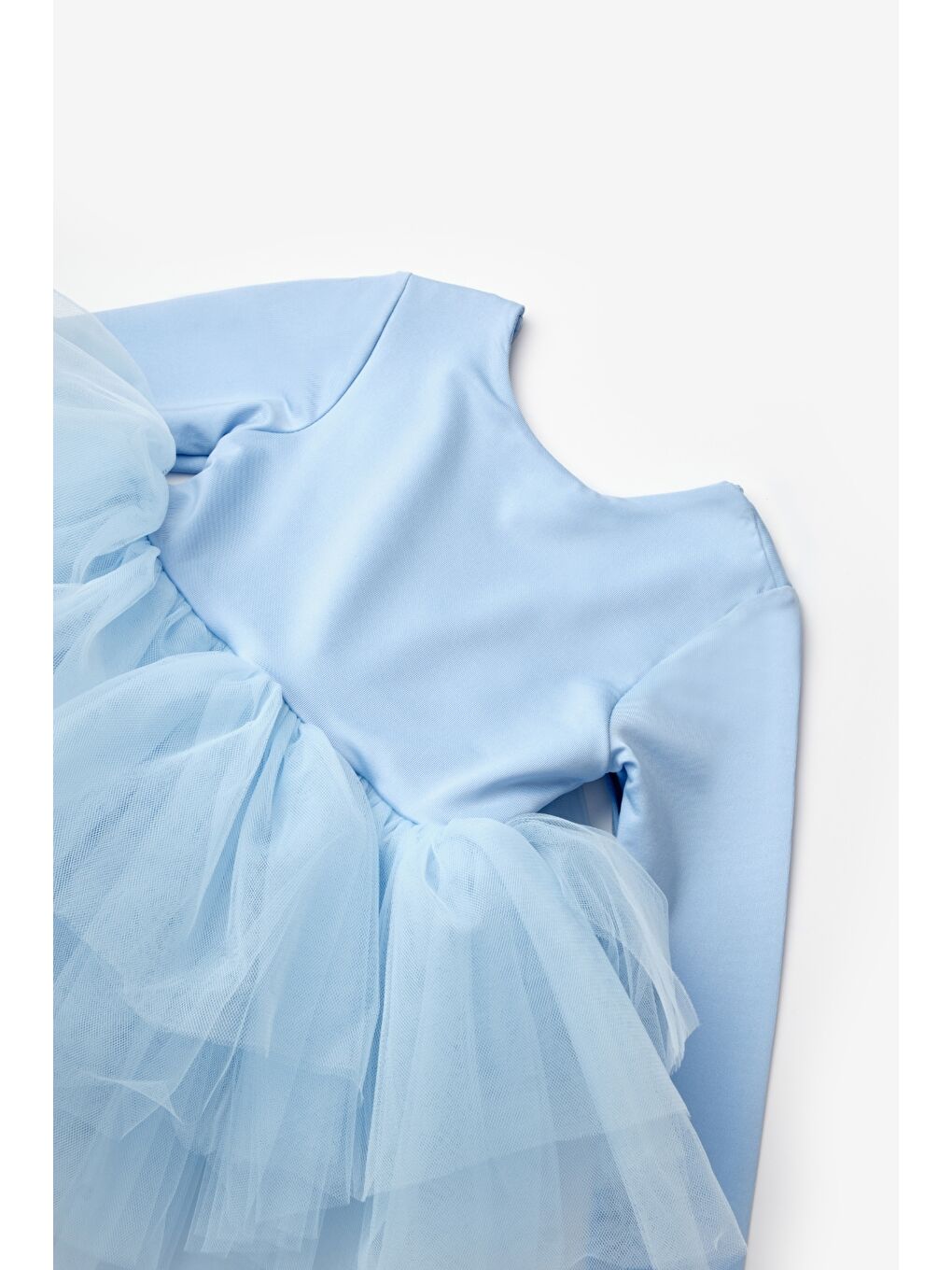 Mavi Tütü Etekli Kız Çocuk Balerin Elbise - Miranda-5