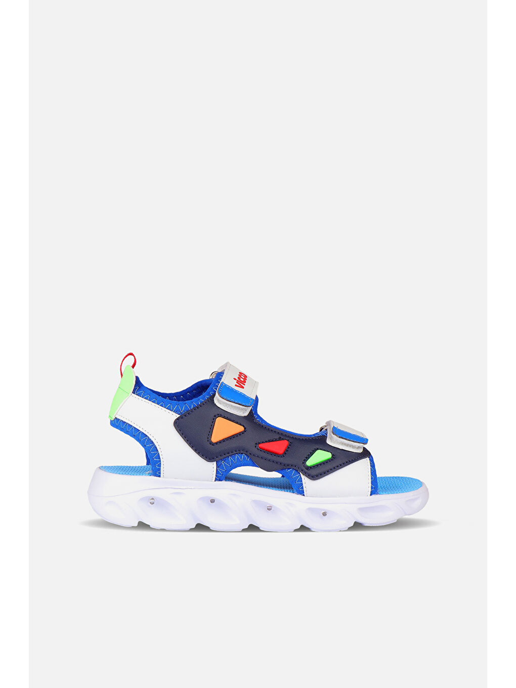 Hilda Işıklı Erkek Okul Öncesi Saks Mavi Sandalet-1