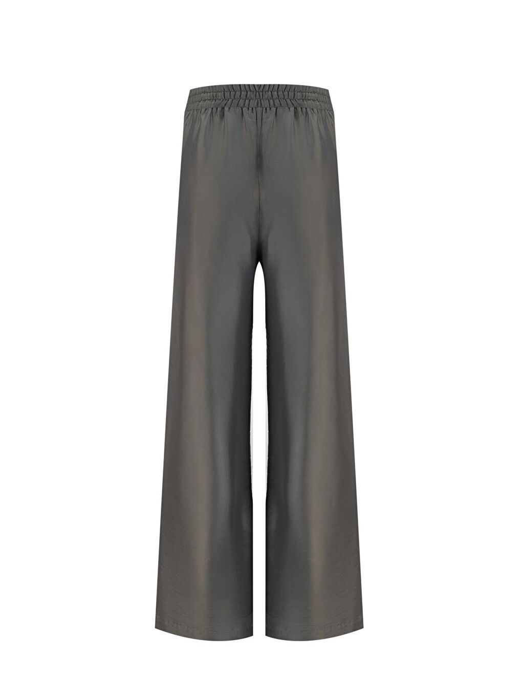 Kup Detaylı Saten Pantolon 25Y2815 Haki-4