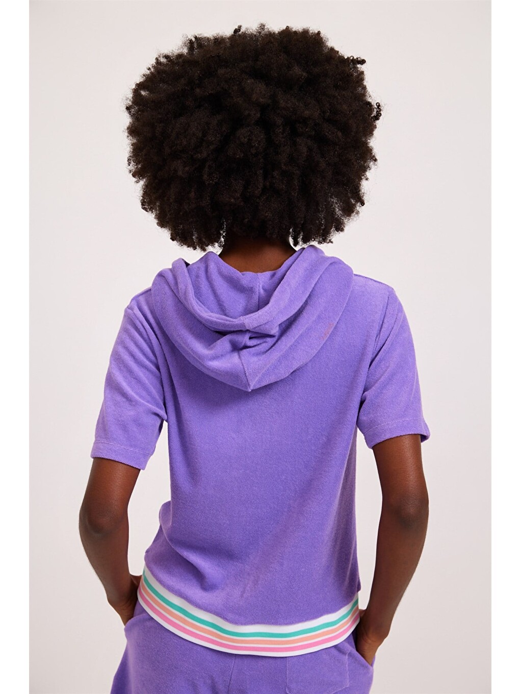 Kadın Fairytale Havlu Sweatshirt Mor-1