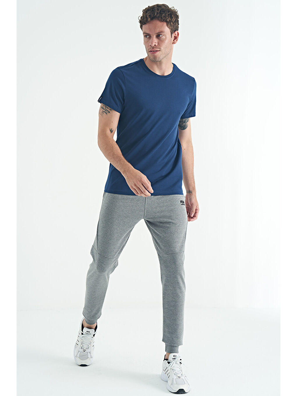 Calvin İndigo Basic Erkek Tişört - 88245-1