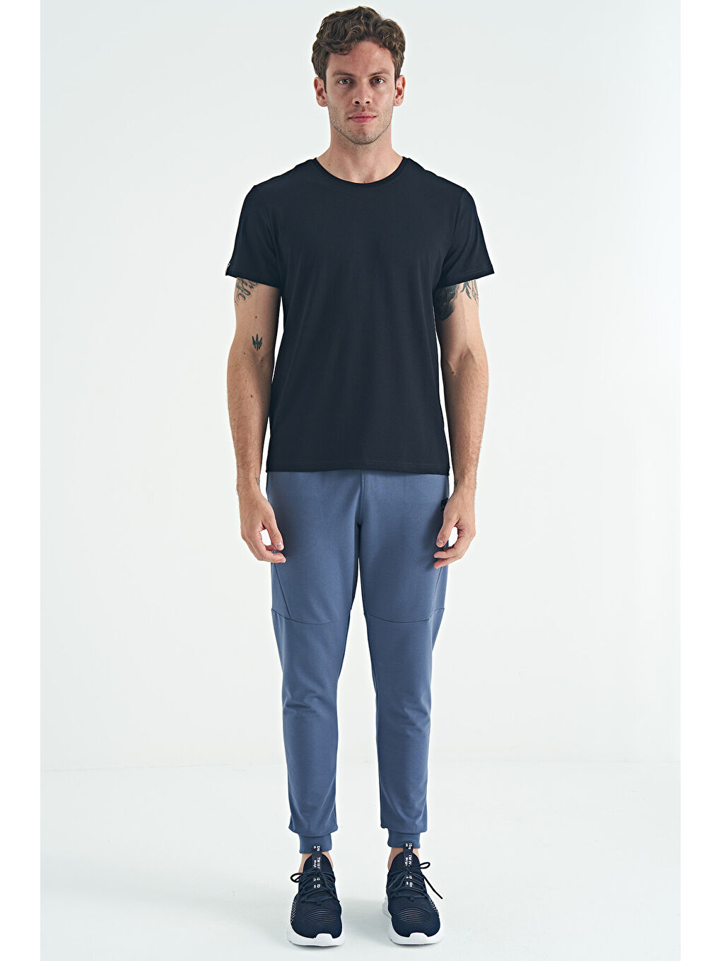 Calvin Lacivert Basic Erkek Tişört - 88245-1