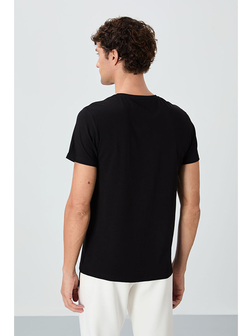 Calvin Siyah Basic Erkek Tişört - 88245-4