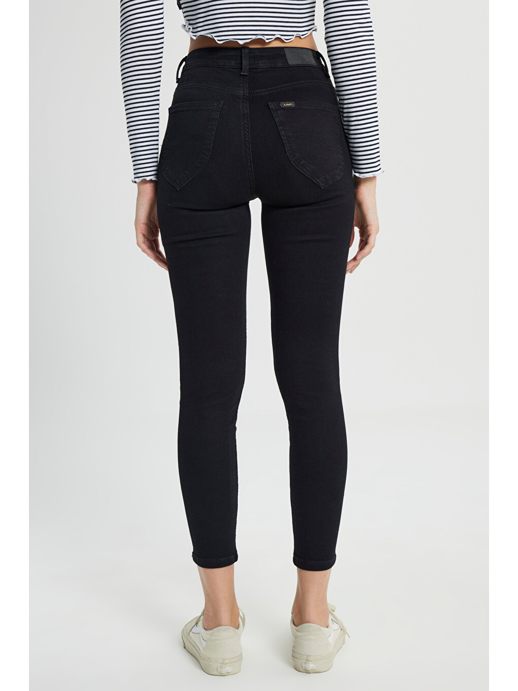 Siyah Forever Skinny Fit Yüksek Bel Jean Pantolon-4