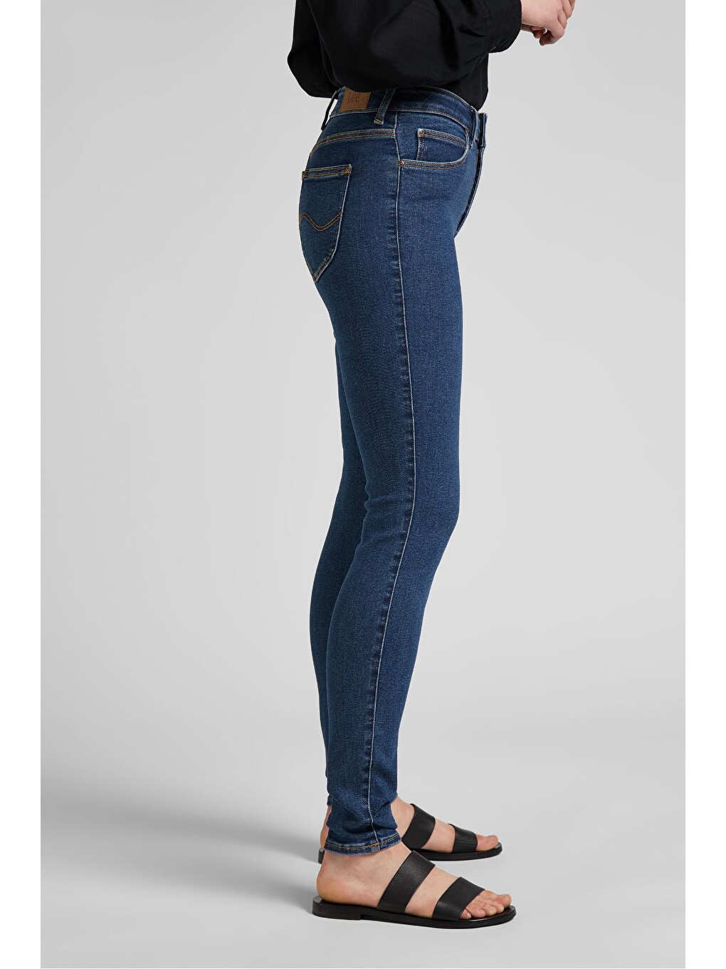 Lacivert Forever Skinny Fit Yüksek Bel Jean Pantolon-2