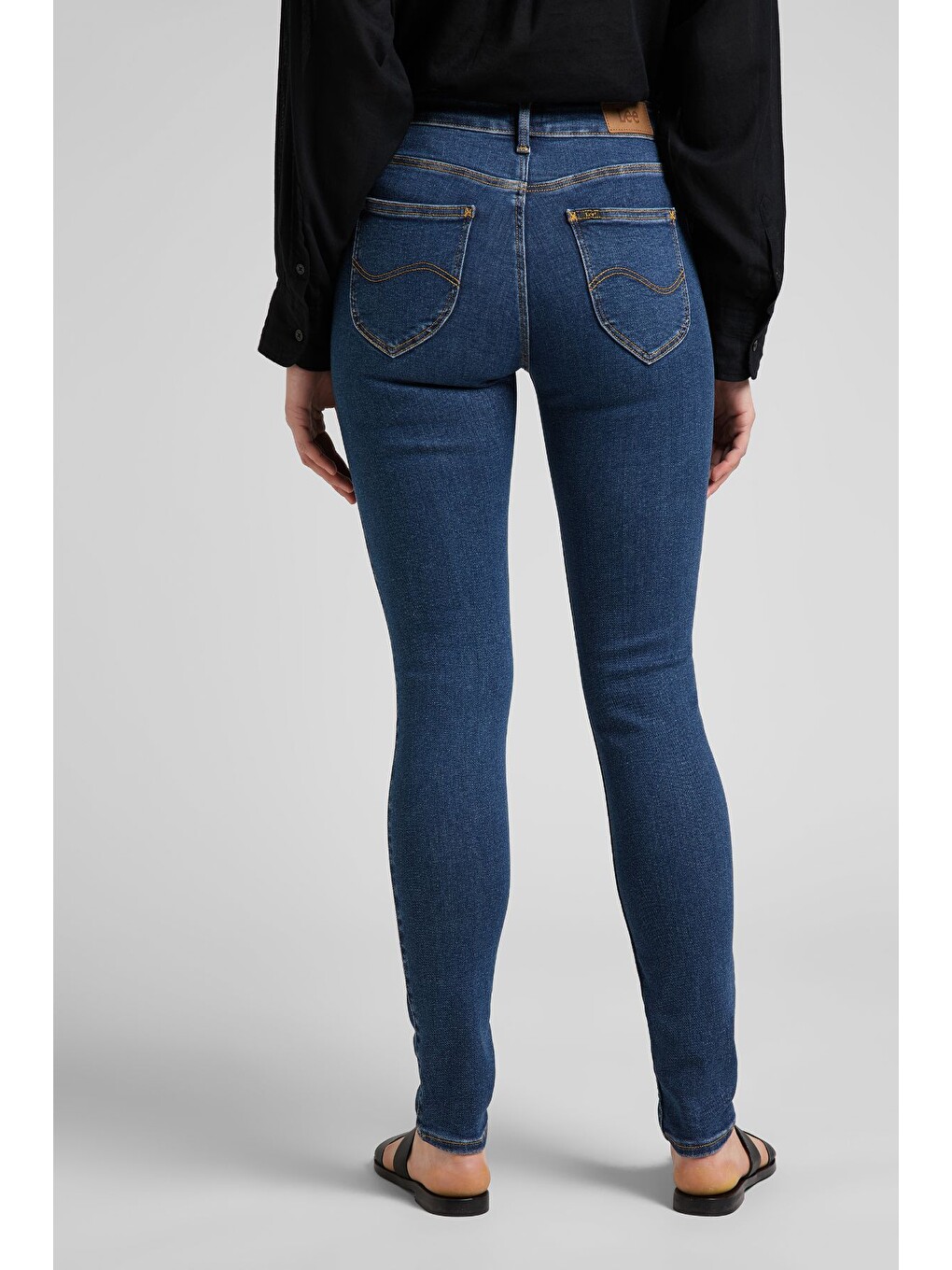 Lacivert Forever Skinny Fit Yüksek Bel Jean Pantolon-3