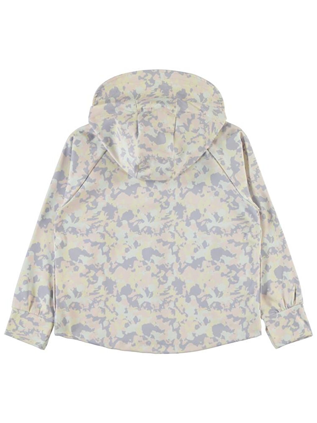 Lila Girls Kamuflaj Baskılı 10-13 Yaş Hırka