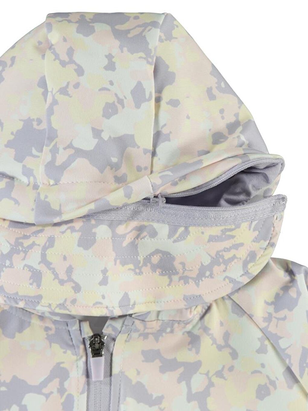 Lila Girls Kamuflaj Baskılı 10-13 Yaş Hırka-1