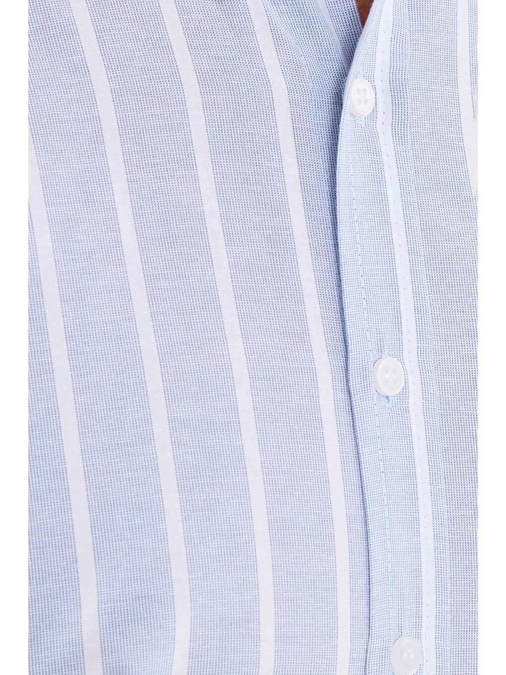Karışık Erkek Regular Fit Klasik Kesim Pamuklu Kolay Ütü Çizgili Gömlek-5