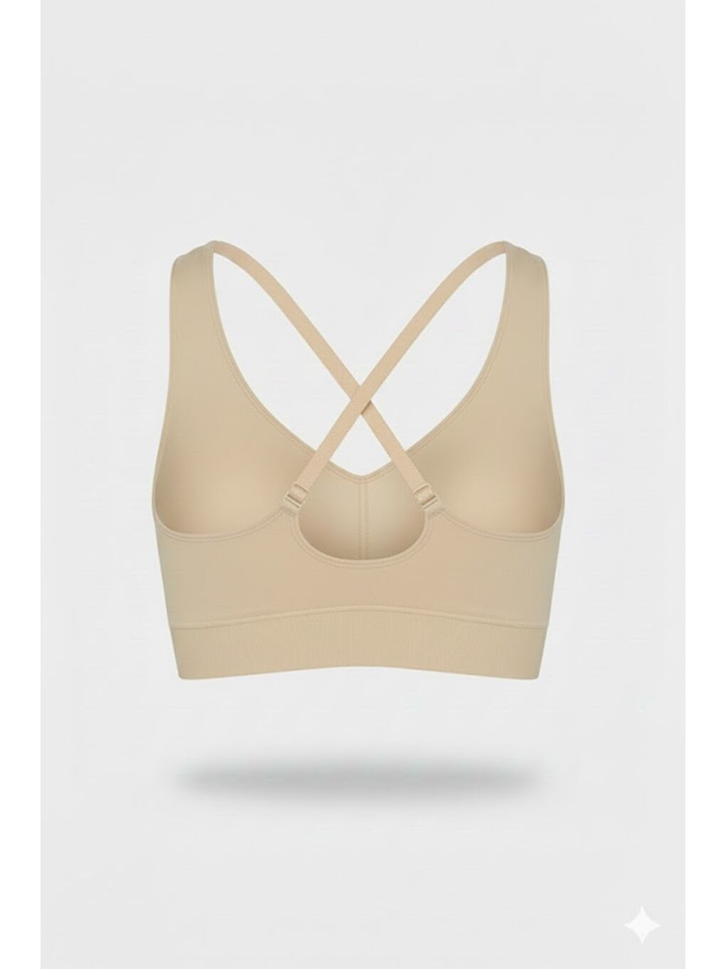 Bej C14020 Pedli Askılı Sporcu Sütyeni Ten-1