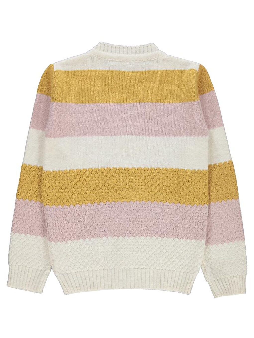 Ekru Girls Çizgili 10-13 Yaş Hırka