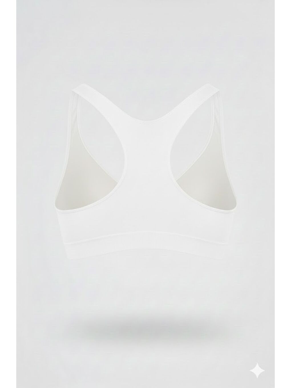 C14011 Dikişsiz Sporcu Sütyen Beyaz-1