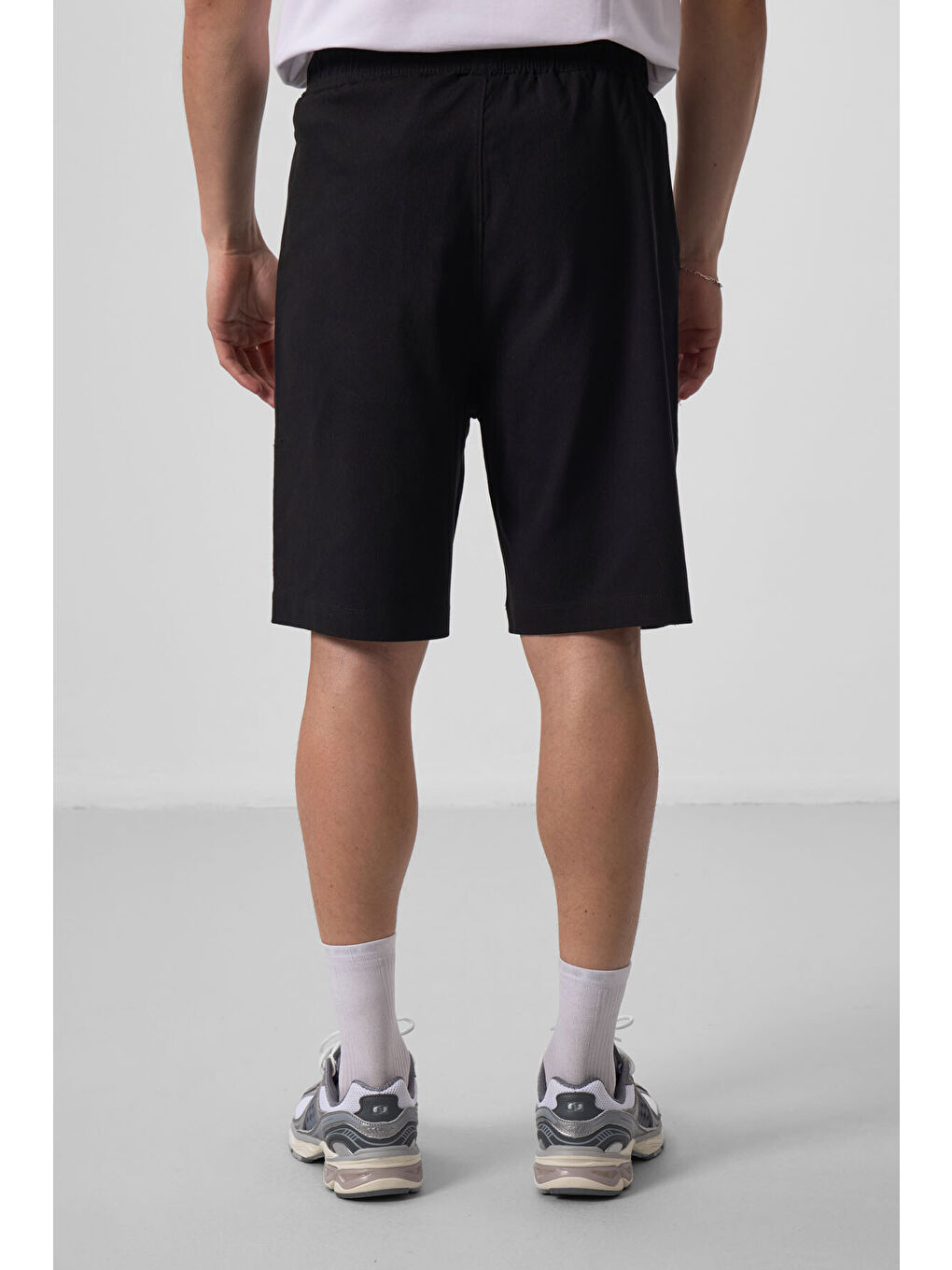 Siyah Standart Fit Dokuma Hafif Esnek Chino Şort - 81290-4