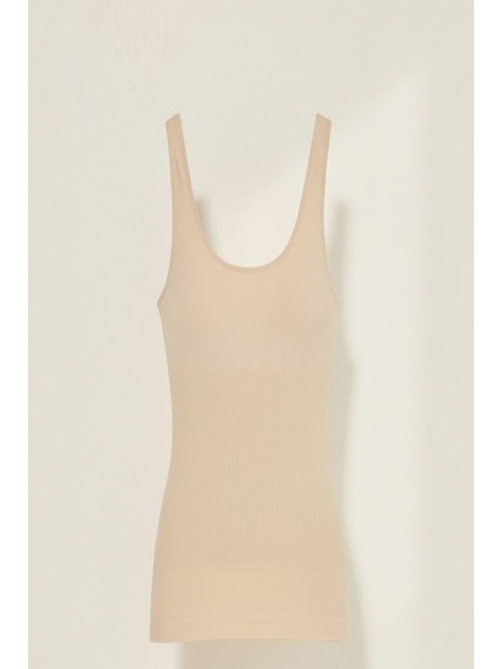 Bej C15010 Kalın Askılı Atlet Korse Ten