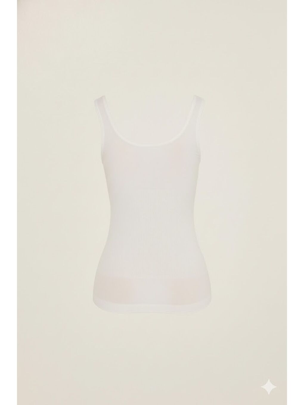 C15010 Kalın Askılı Atlet Korse Beyaz-1