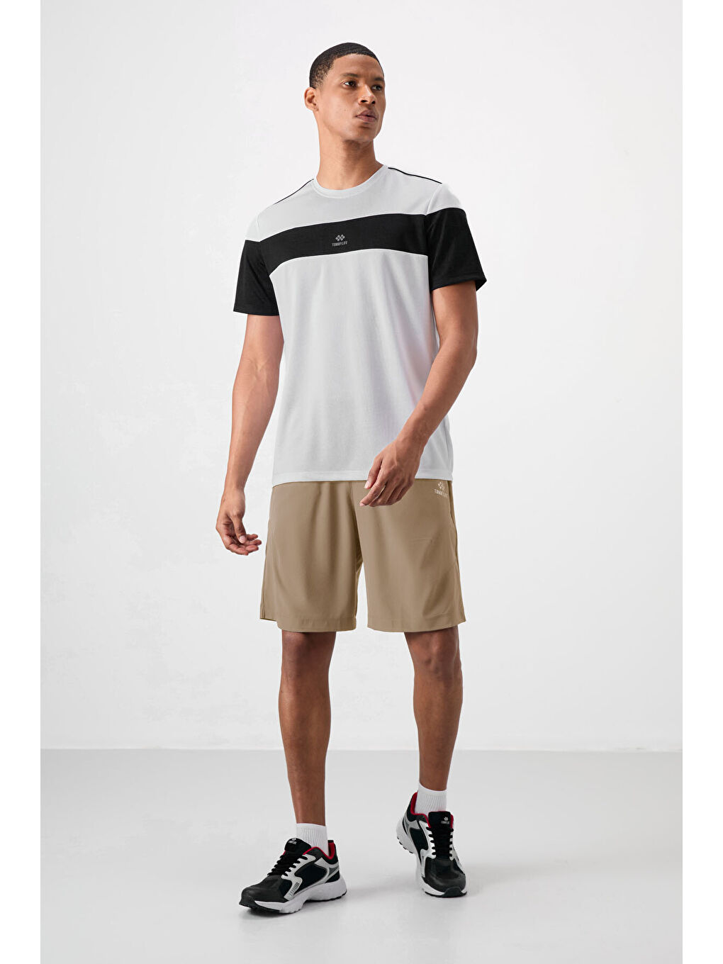 Bej Polyester Kalın Yumuşak Comfort Fit Erkek Şort - 81268-1