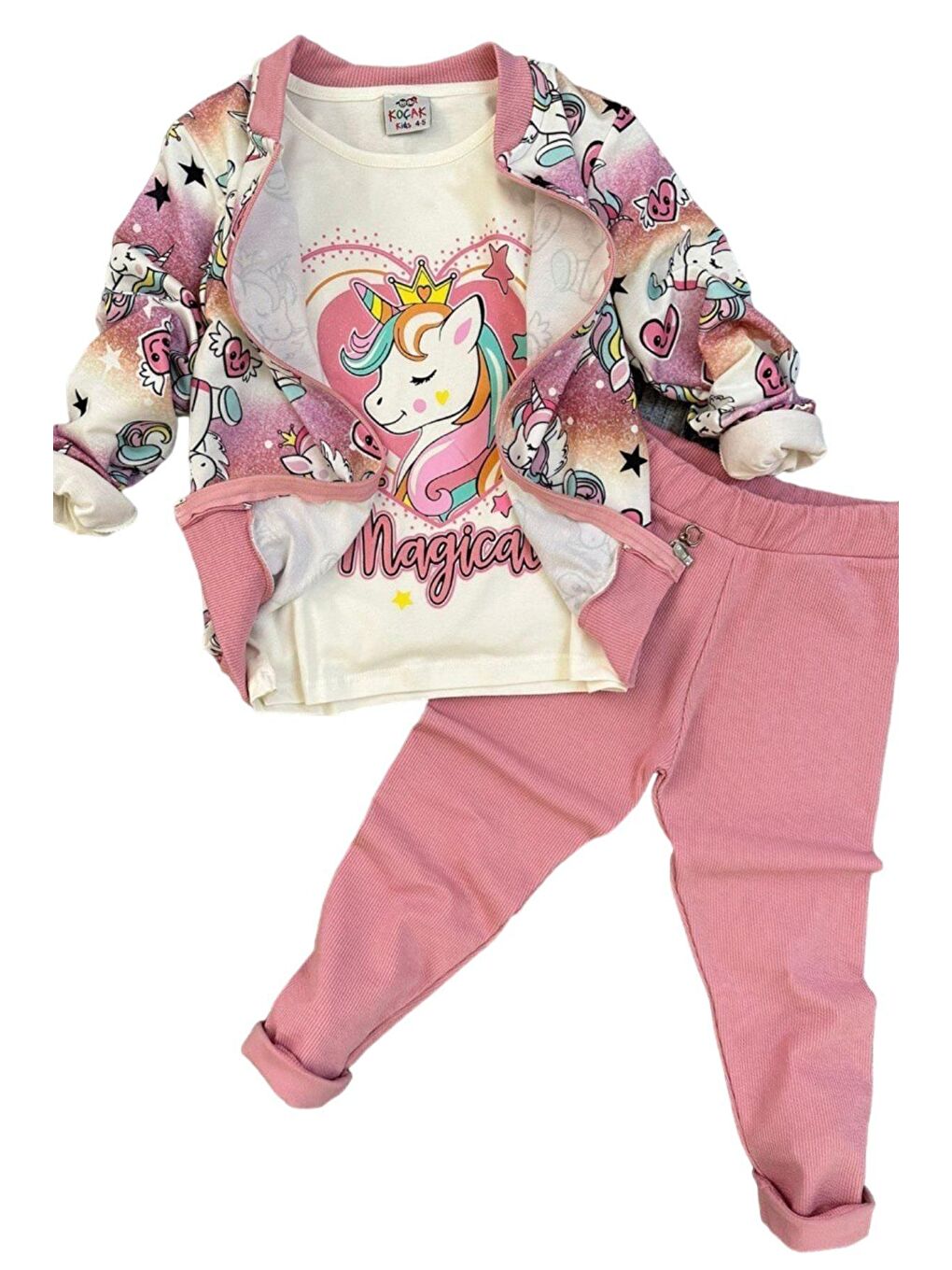 Kız Çocuk Magical Lıve Pembe Taytlı Takım
