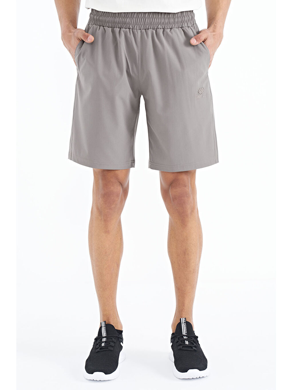 Bej Taş Yan Cep Detaylı Lastikli Erkek Şort - 81238