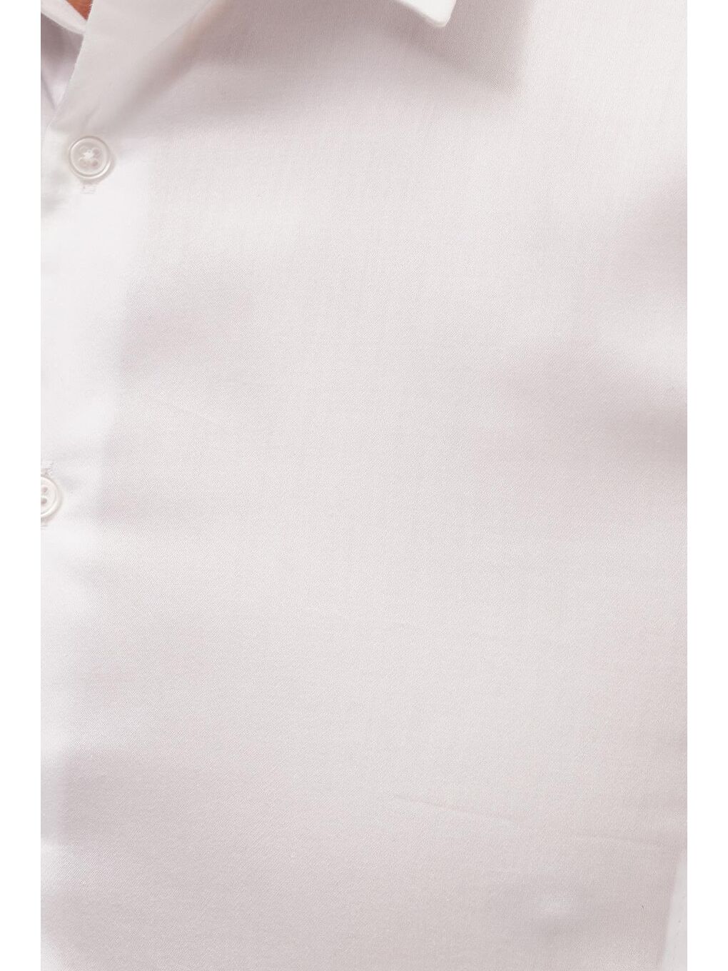 Erkek Slim Fit Dar Kesim Uzun Kollu %100 Pamuk Premium Seri Beyaz Gömlek-5