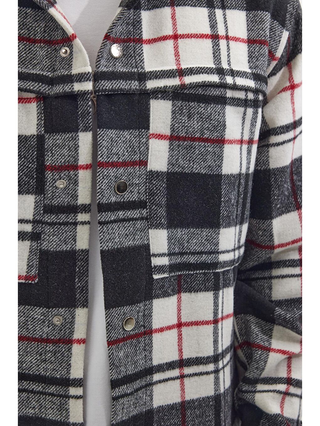 Karışık Erkek Relax Fit Rahat Kesim Uzun Kollu Çift Cepli Kareli Kışlık Oduncu Apaş Yaka Gömlek-2