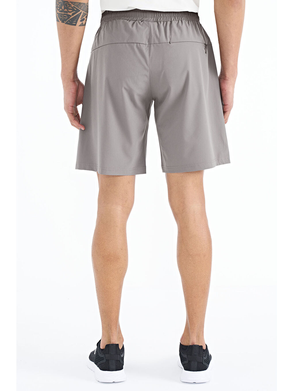 Bej Taş Yan Cep Detaylı Lastikli Erkek Şort - 81238-4