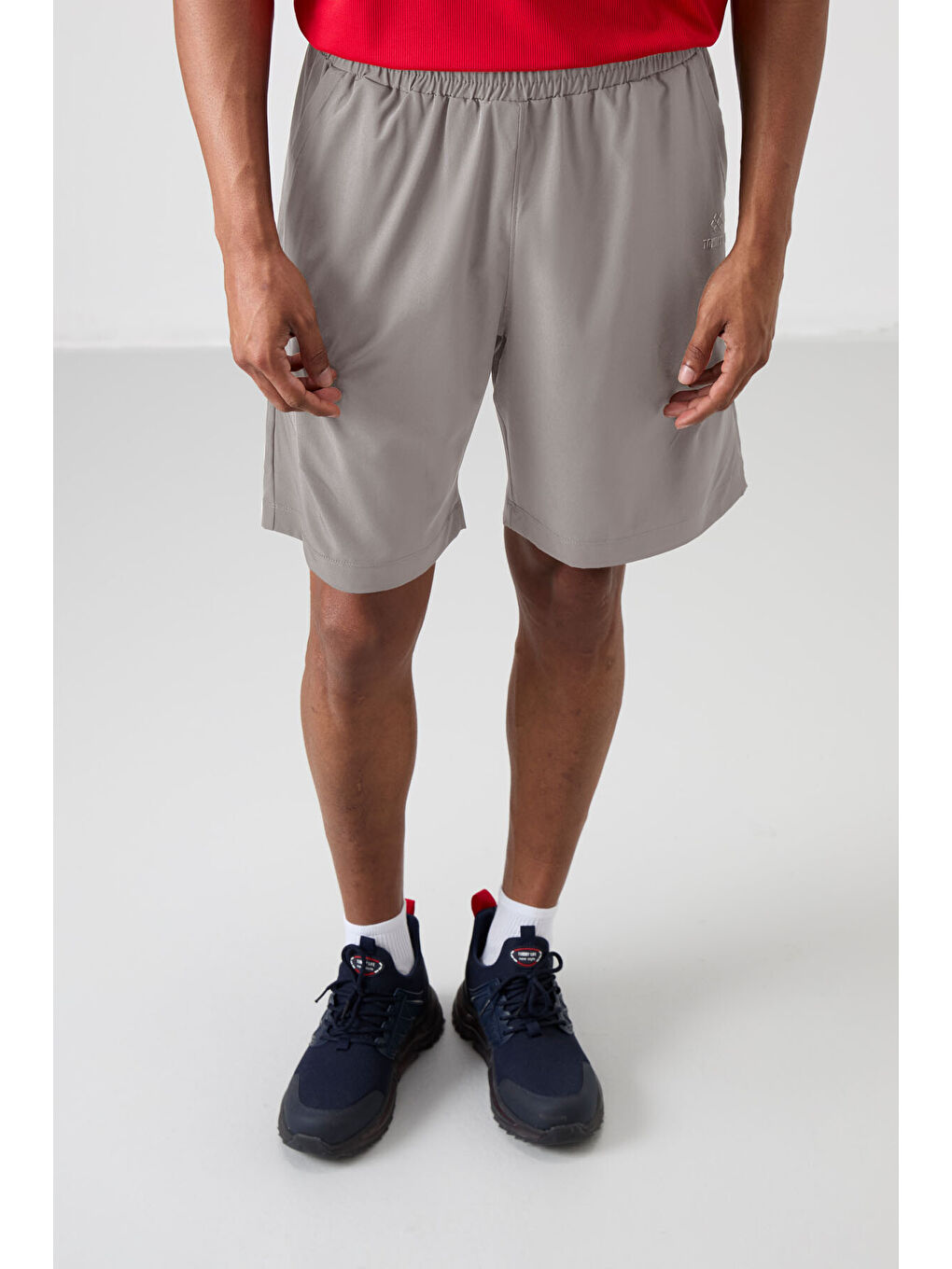 Bej Taş Polyester Kalın Yumuşak Comfort Fit Erkek Şort - 81268-1