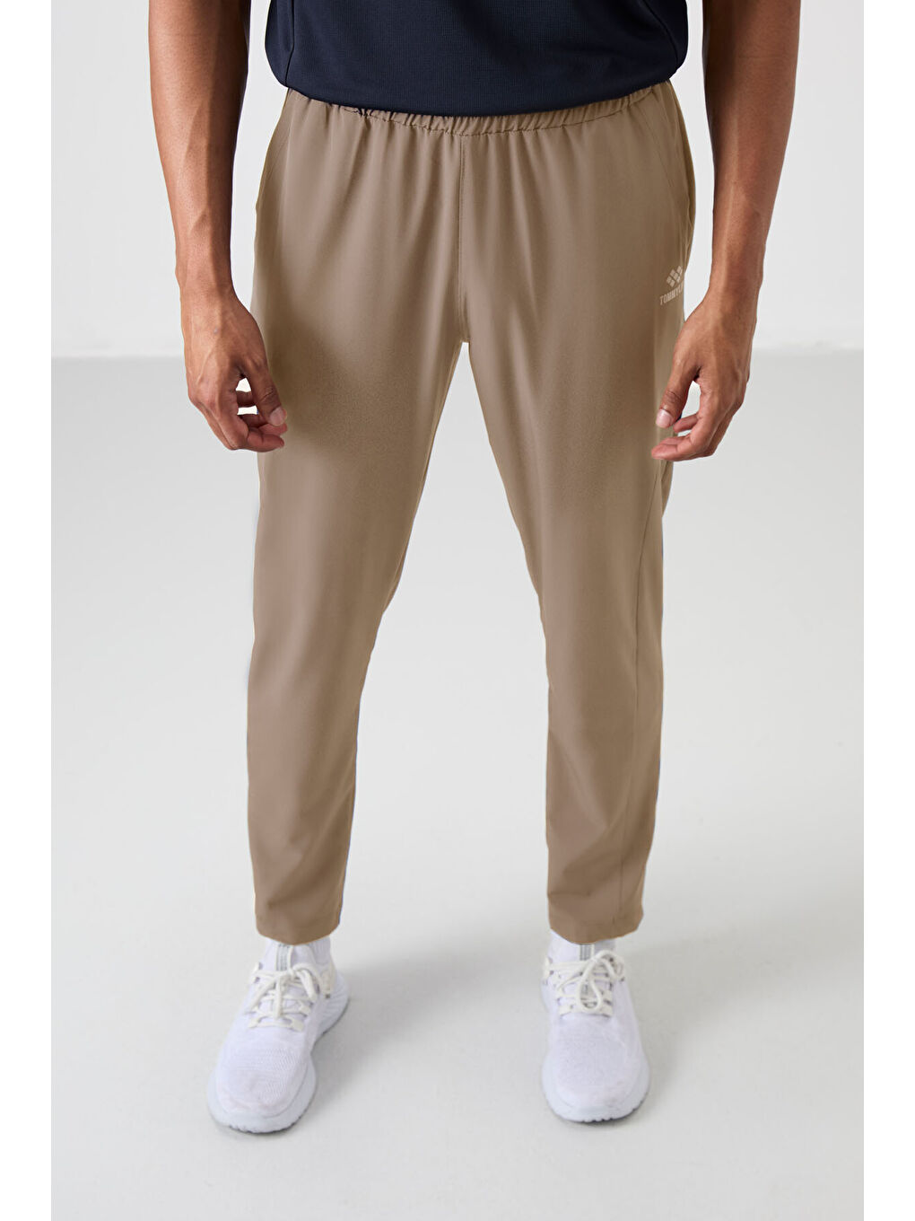 Bej Polyester İnce Yumuşak Comfort Fit Erkek Eşofman Alt - 82119-3