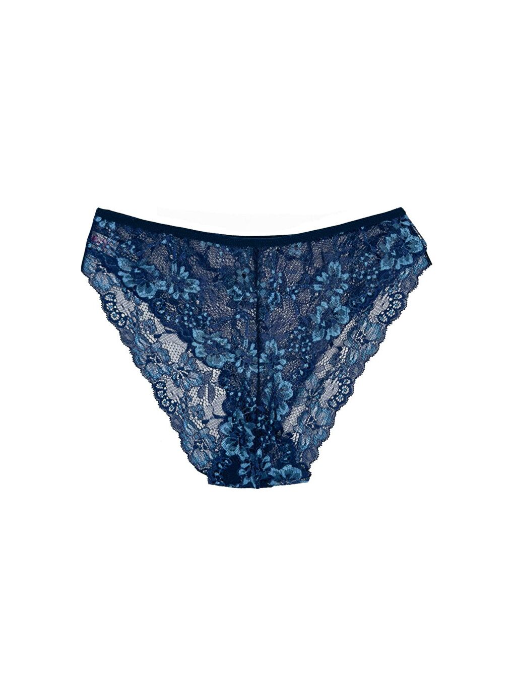 Karışık Çift Renk Dantel Yüksek Bel Kadın Külot 9'lu-3