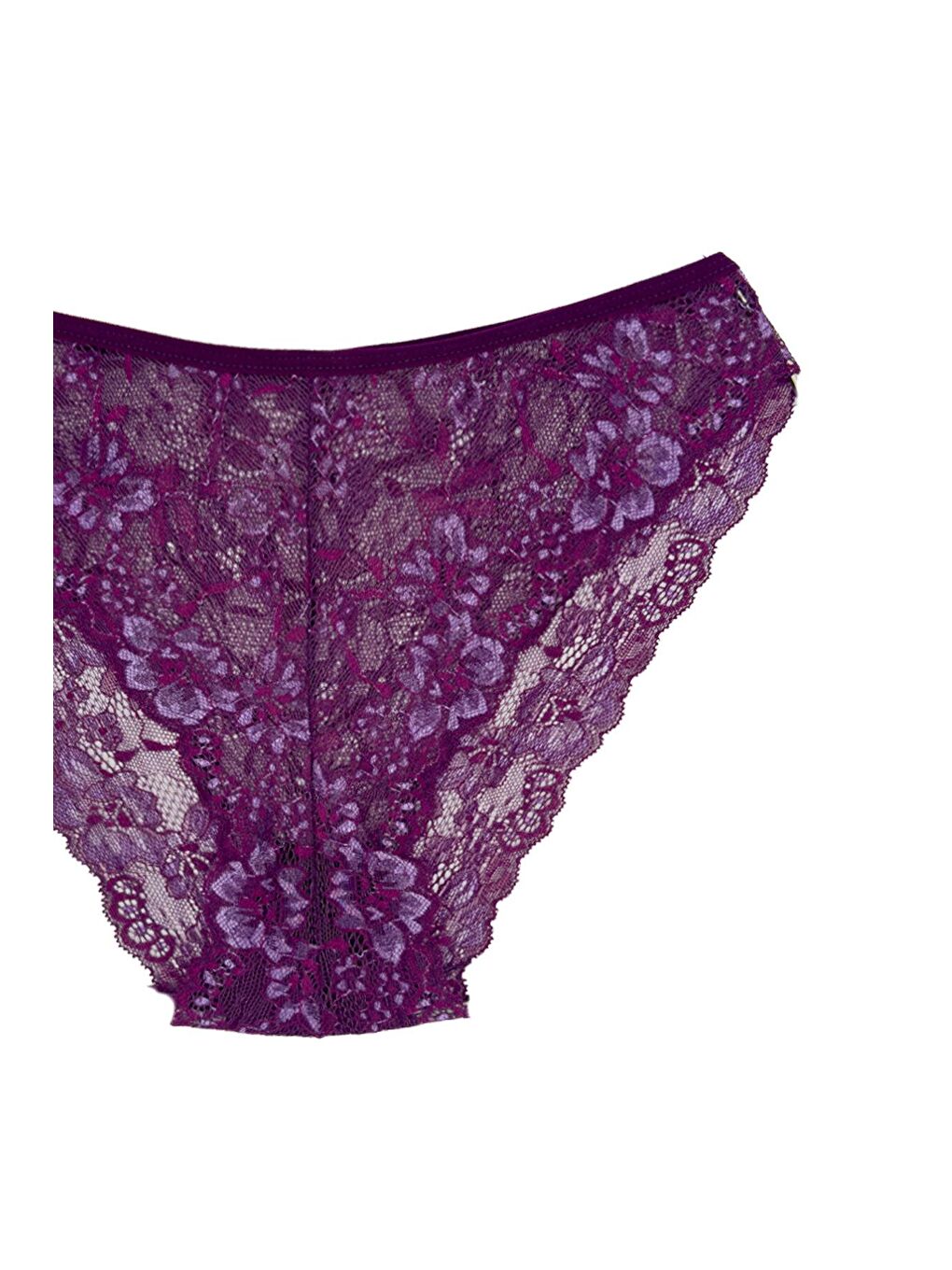 Karışık Çift Renk Dantel Yüksek Bel Kadın Külot 9'lu-4