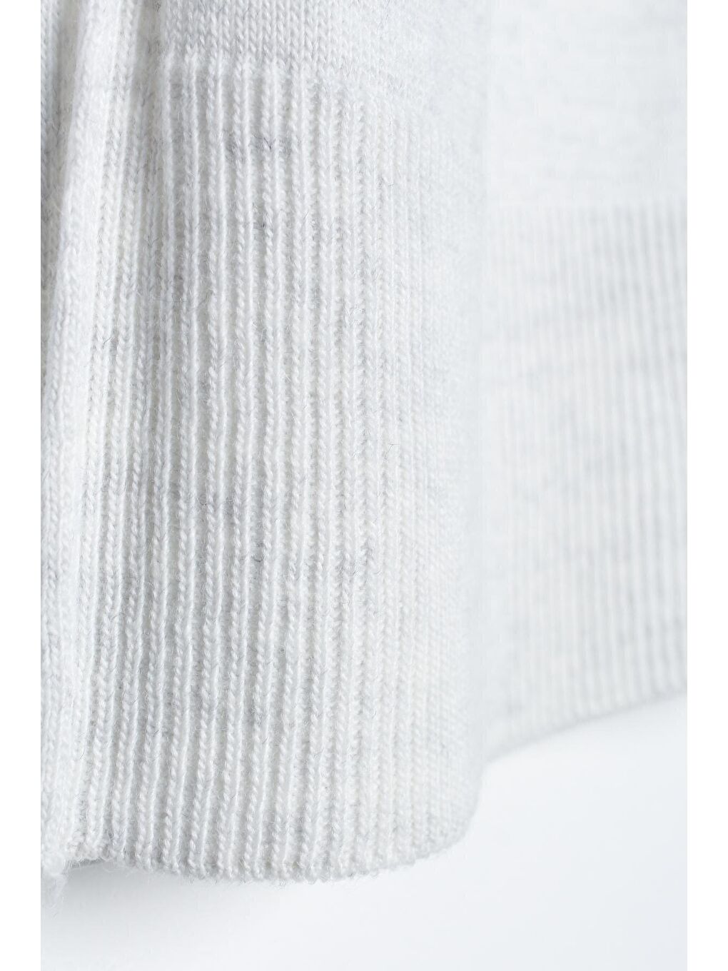 Açık Gri Balıkçı Yaka Triko Tunik-4