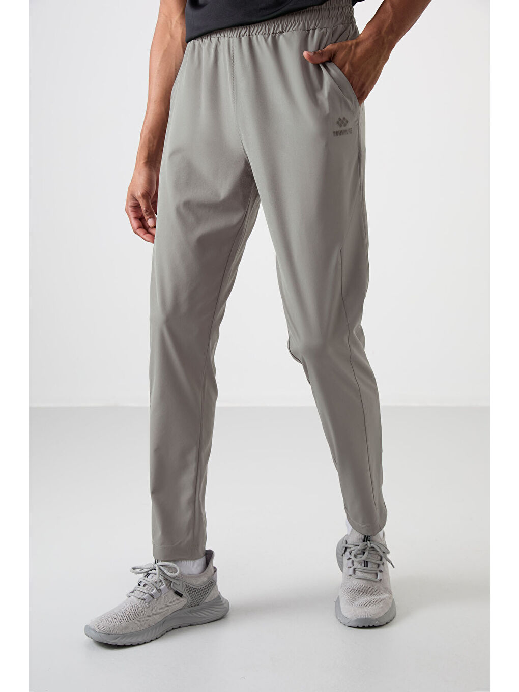 Bej Taş Polyester İnce Yumuşak Comfort Fit Erkek Eşofman Alt - 82119-1