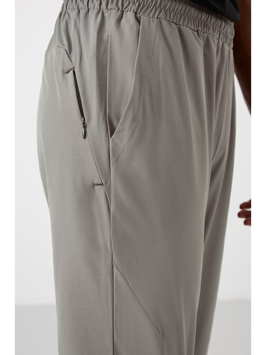 Bej Taş Polyester İnce Yumuşak Comfort Fit Erkek Eşofman Alt - 82119-3