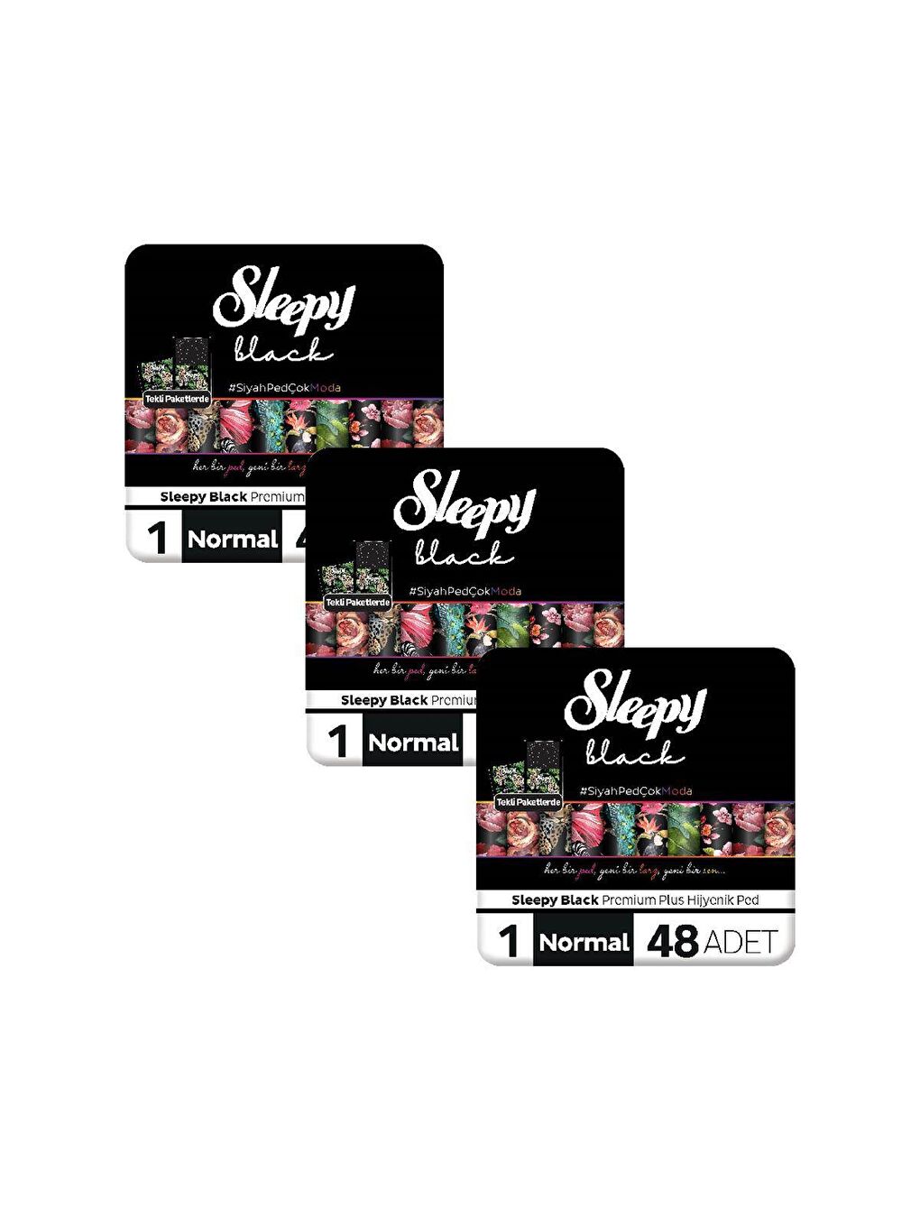 Black Premium Plus Hijyenik Ped Mega Fırsat Paketi Normal 144 Adet-1