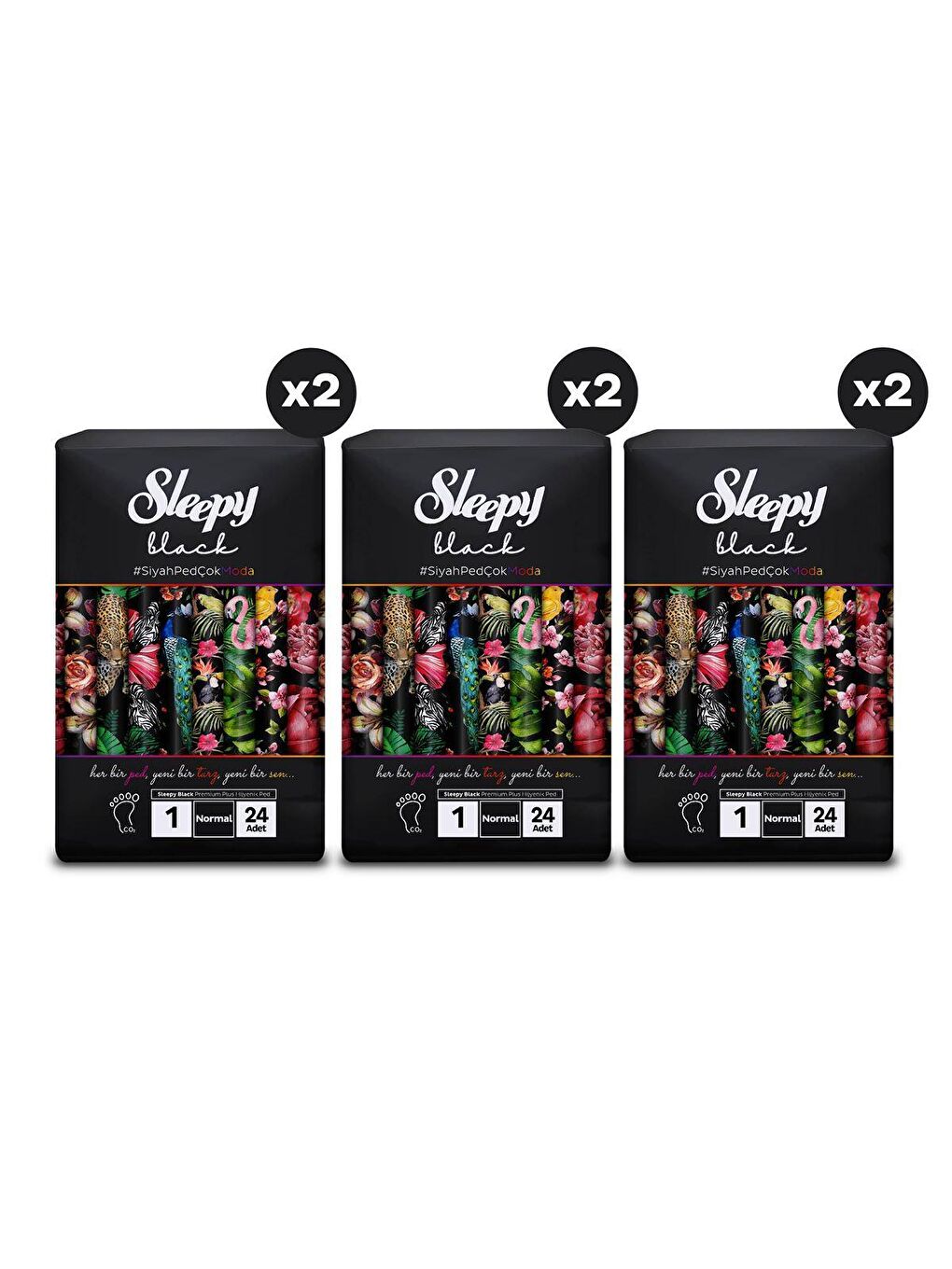 Black Premium Plus Hijyenik Ped Mega Fırsat Paketi Normal 144 Adet-2