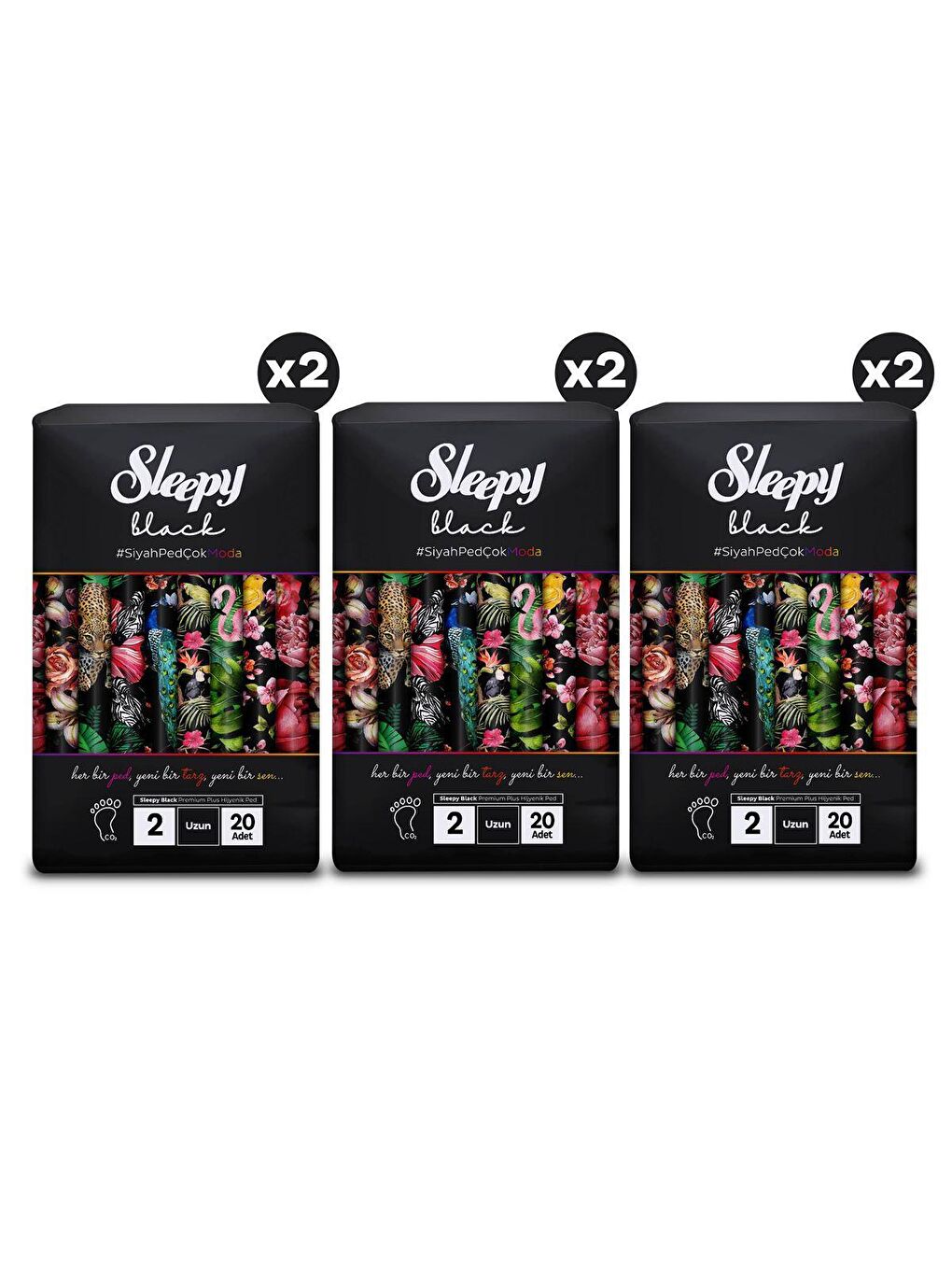 Black Premium Plus Hijyenik PedUzun 120 Adet-2