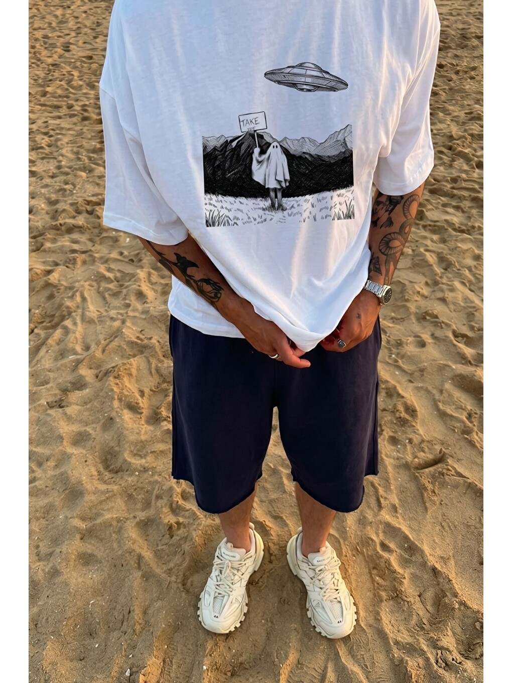 Erkek Yang Lacivert Jorts