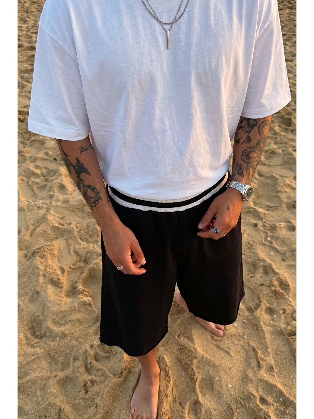 Erkek Yang Siyah Jorts