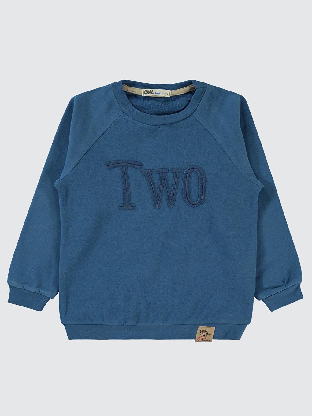 İndigo Boys Two Nakışlı 2-5 Yaş Sweatshirt - Mavi-3