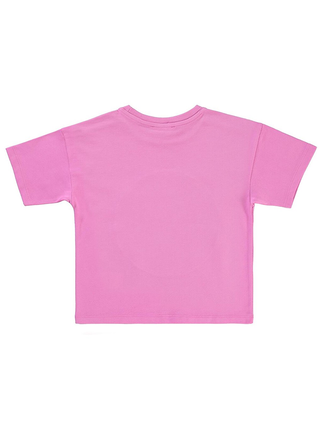 Düz 3-9 Yaş Tişört - Pembe-1