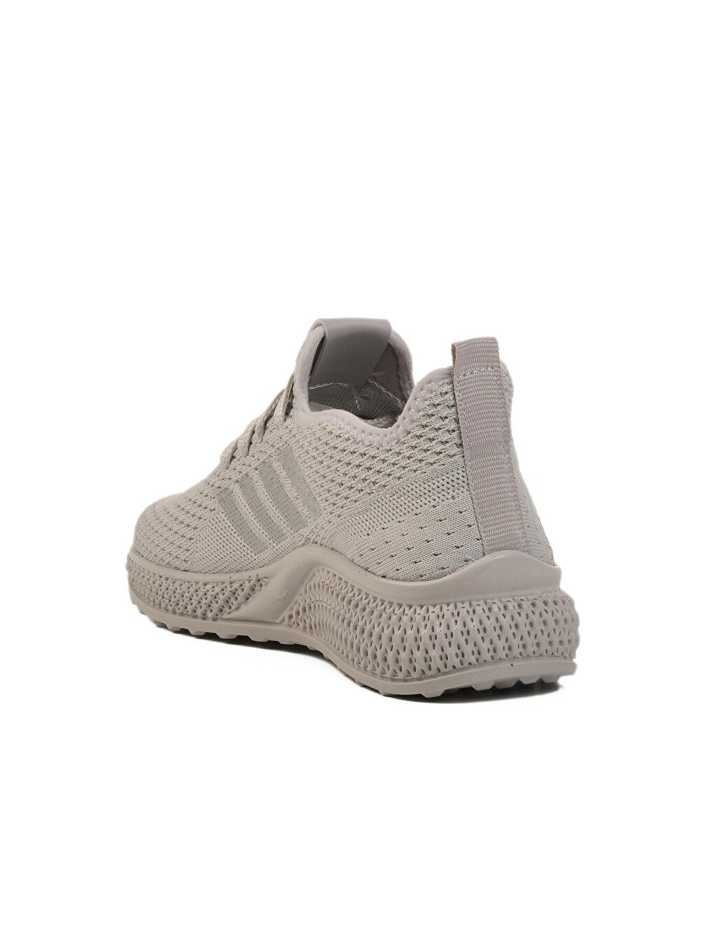 Gri Unisex Triko Sneaker Hafif Nefes Alan Esnek Yürüyüş Ayakkabısı Vene G-2
