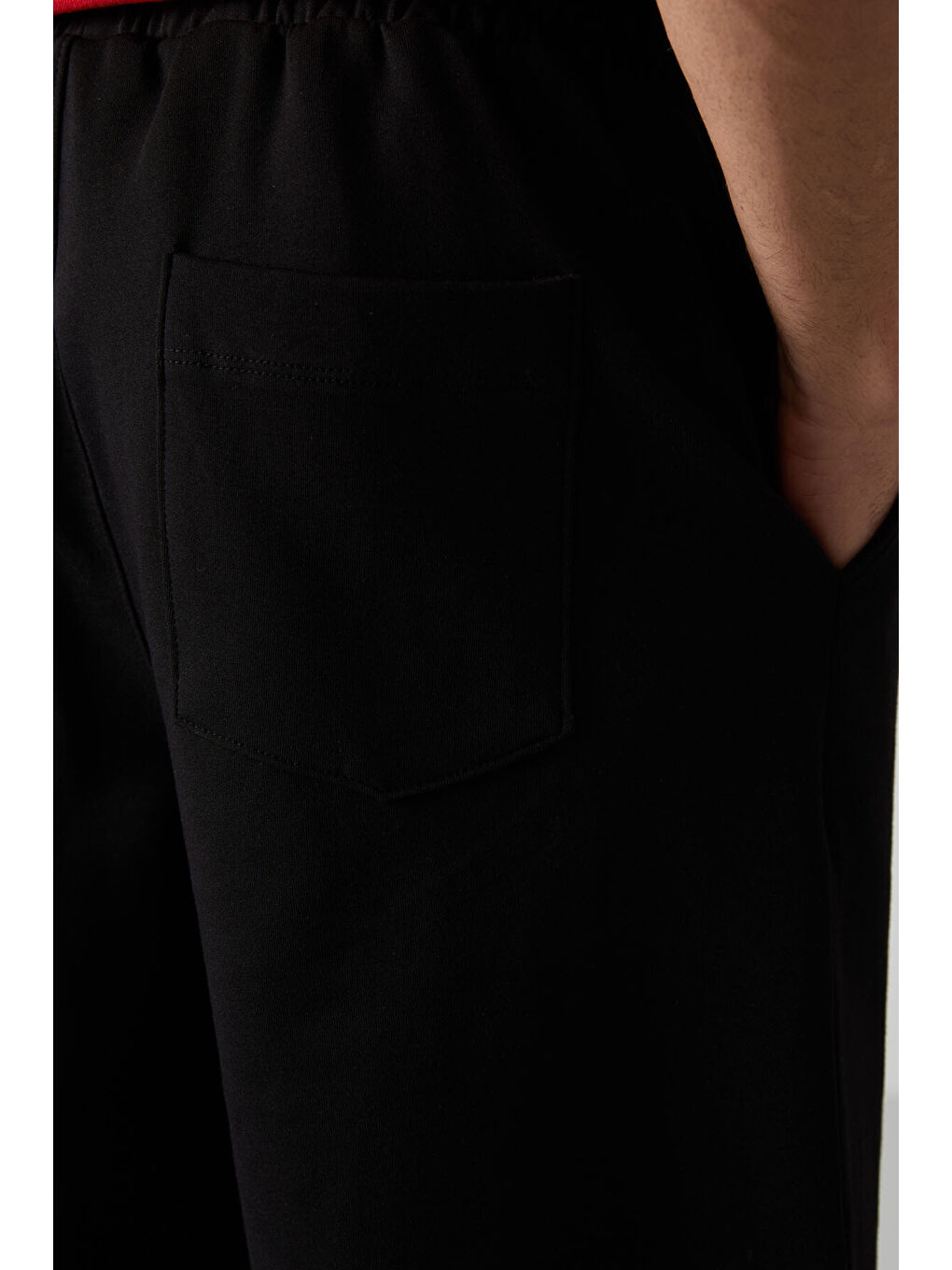 Siyah Pamuklu Kalın Yumuşak Dokulu Comfort Fit Basic Erkek Şort - 81274-3